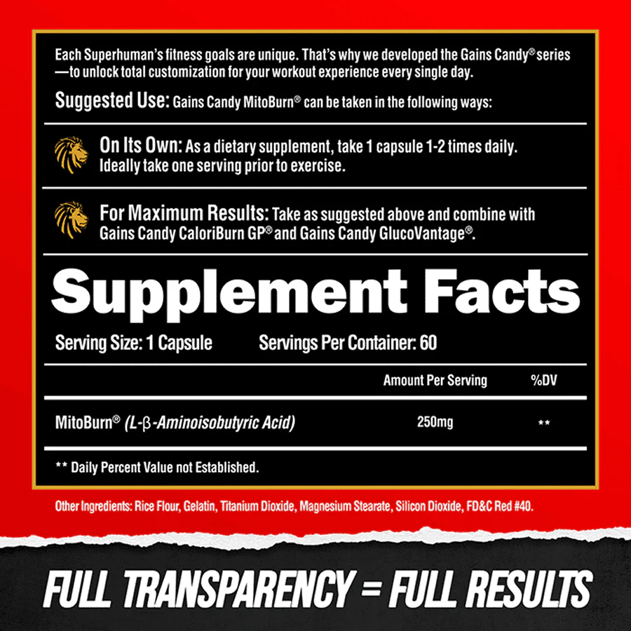 GAINS CANDY™ MITOBURN®  - Calorie Burn Amplifier † - Image 3