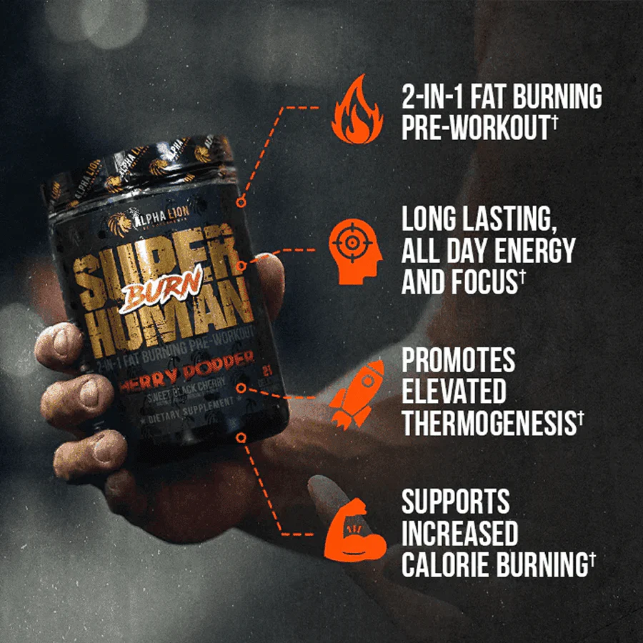 SUPERHUMAN® BURN - 2 in 1 Fat Burning Pre-Workout† - Image 6
