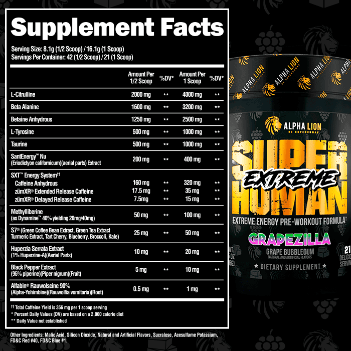 SUPERHUMAN® EXTREME - Extreme Energy Pre-Workout Formula - Image 11