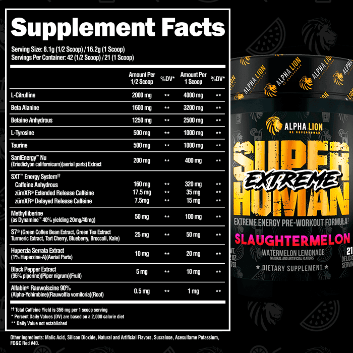 SUPERHUMAN® EXTREME - Extreme Energy Pre-Workout Formula - Image 13