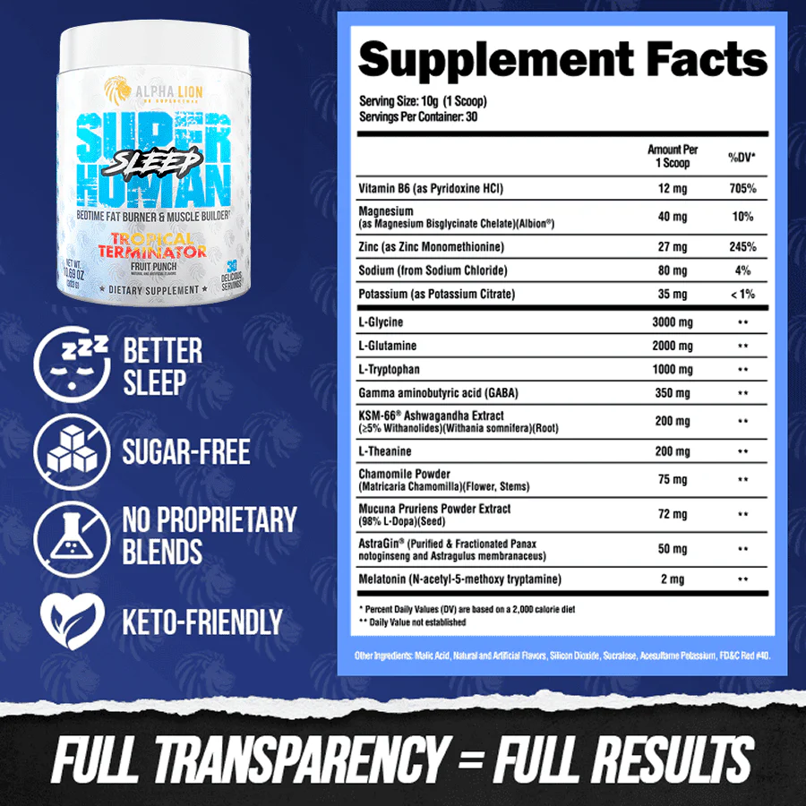SUPERHUMAN FAT LOSS STACK - SuperHuman Burn + SuperHuman Sleep - Image 3
