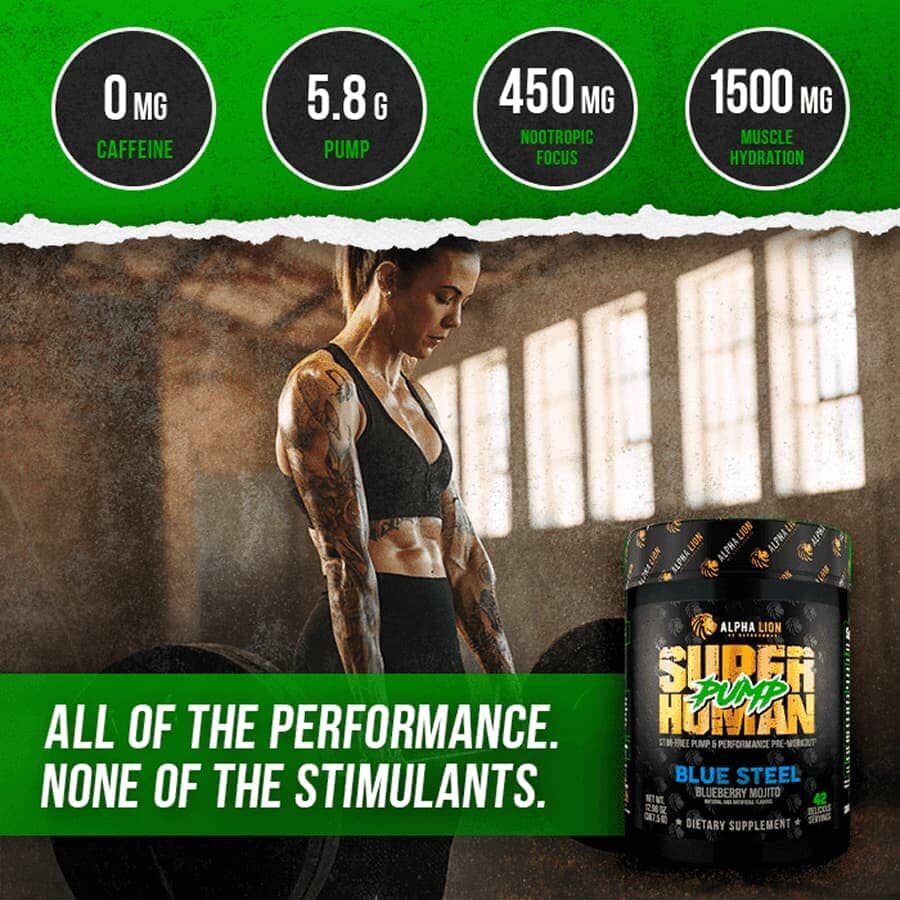 SUPERHUMAN PUMP - Stim Free Pre Workout - Image 7